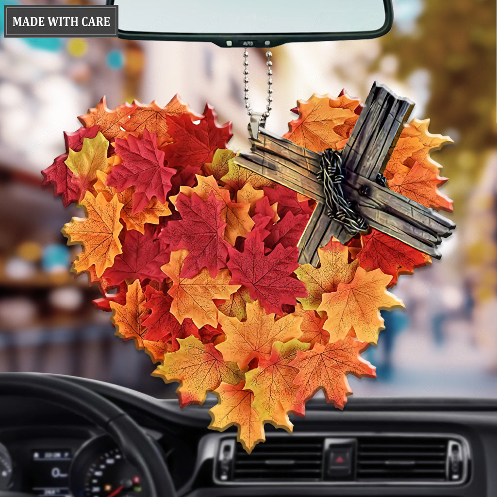 Fall For Jesus Heart Ornament