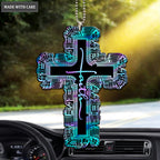Hologram Bookshelf Faith Cross Ornament