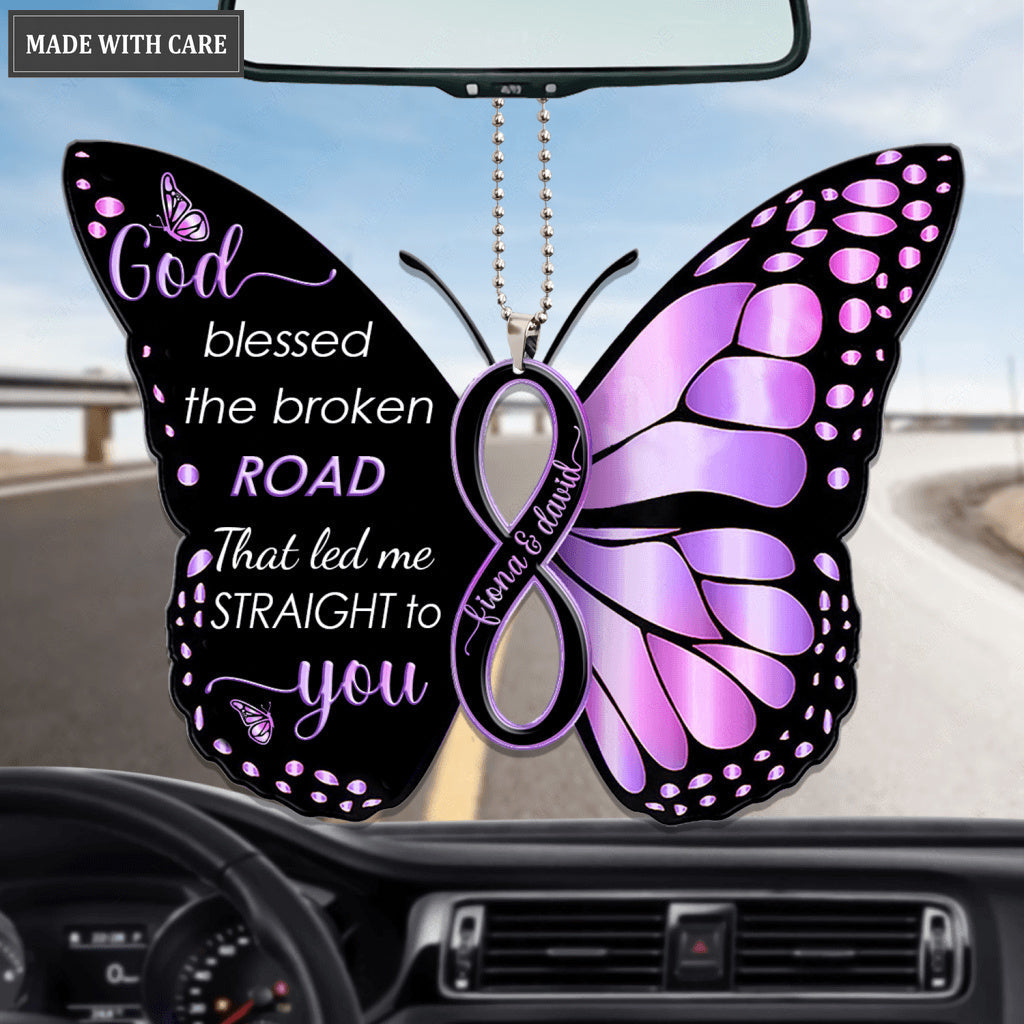 Infinity Butterfly God Blessed Personalized Ornament