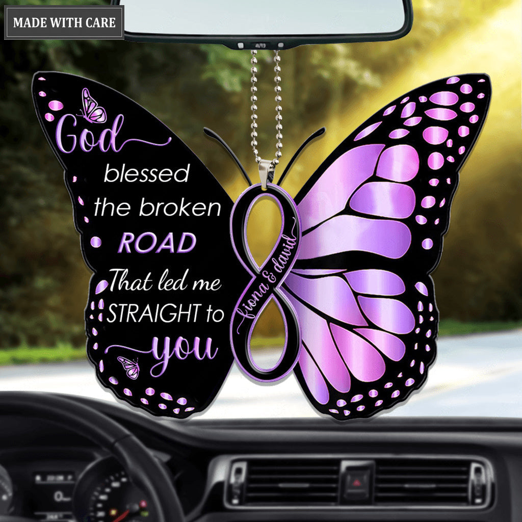 Infinity Butterfly God Blessed Personalized Ornament