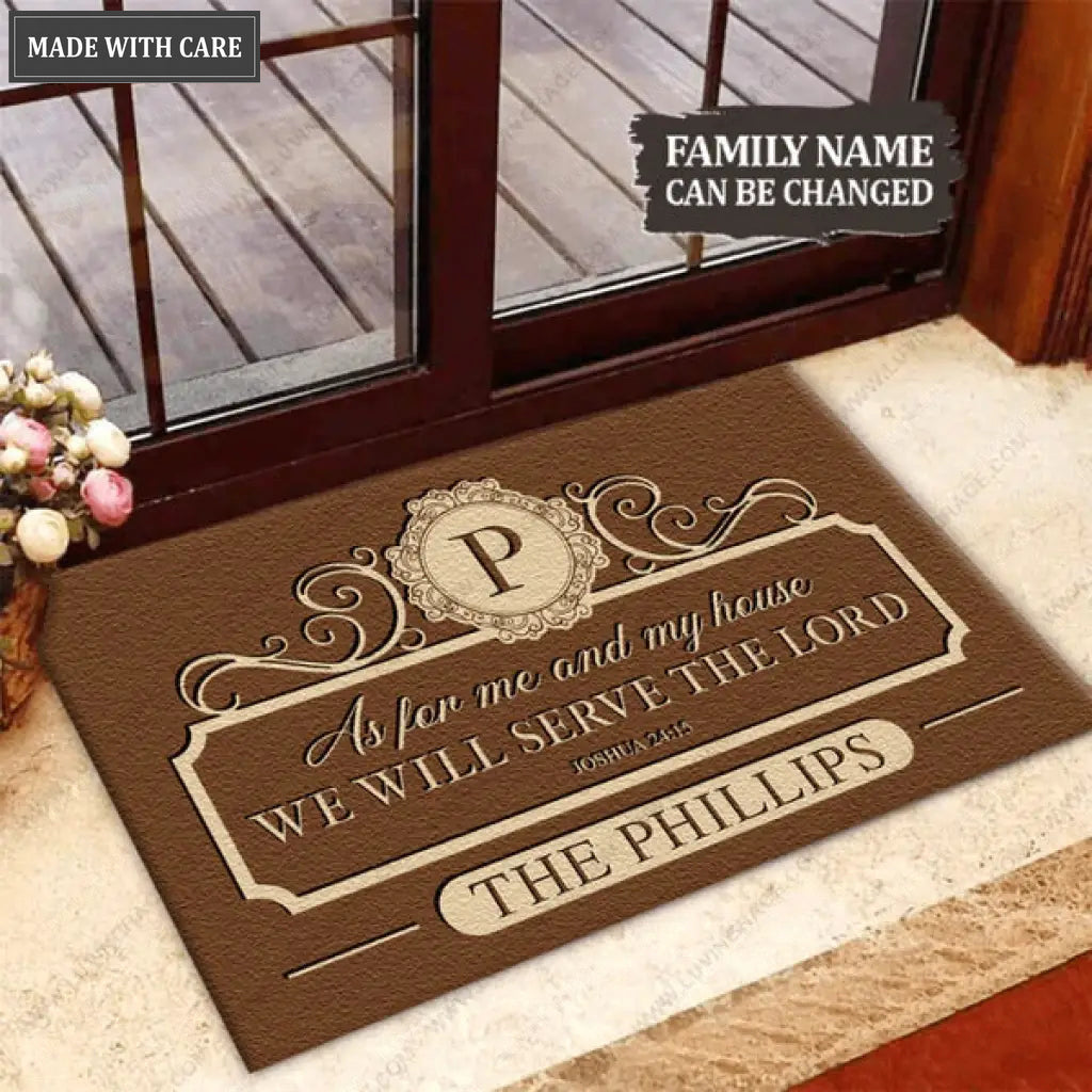 Collection Of Family Name Personalized Doormat