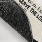 Personalized Graceful Attractive Serve The Lord Doormat