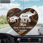 Mom Thanks For Being Someone I Can Follow Personalized Ornament