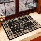 Personalized High Quality Doormat Serve The Lord