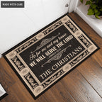 Personalized High Quality Doormat Serve The Lord
