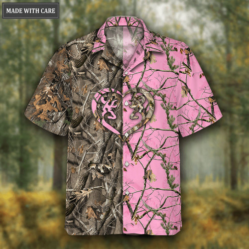 Buck And Doe Heart God Blessed Hawaii Shirt