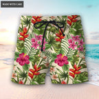 Floral Seamless Pattern With Plumeria And Hibiscus Hawaiian Shirt