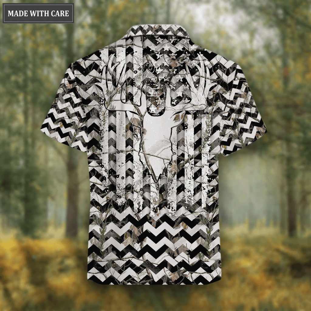 White And Black Camo Country Life Hawaiian Shirt
