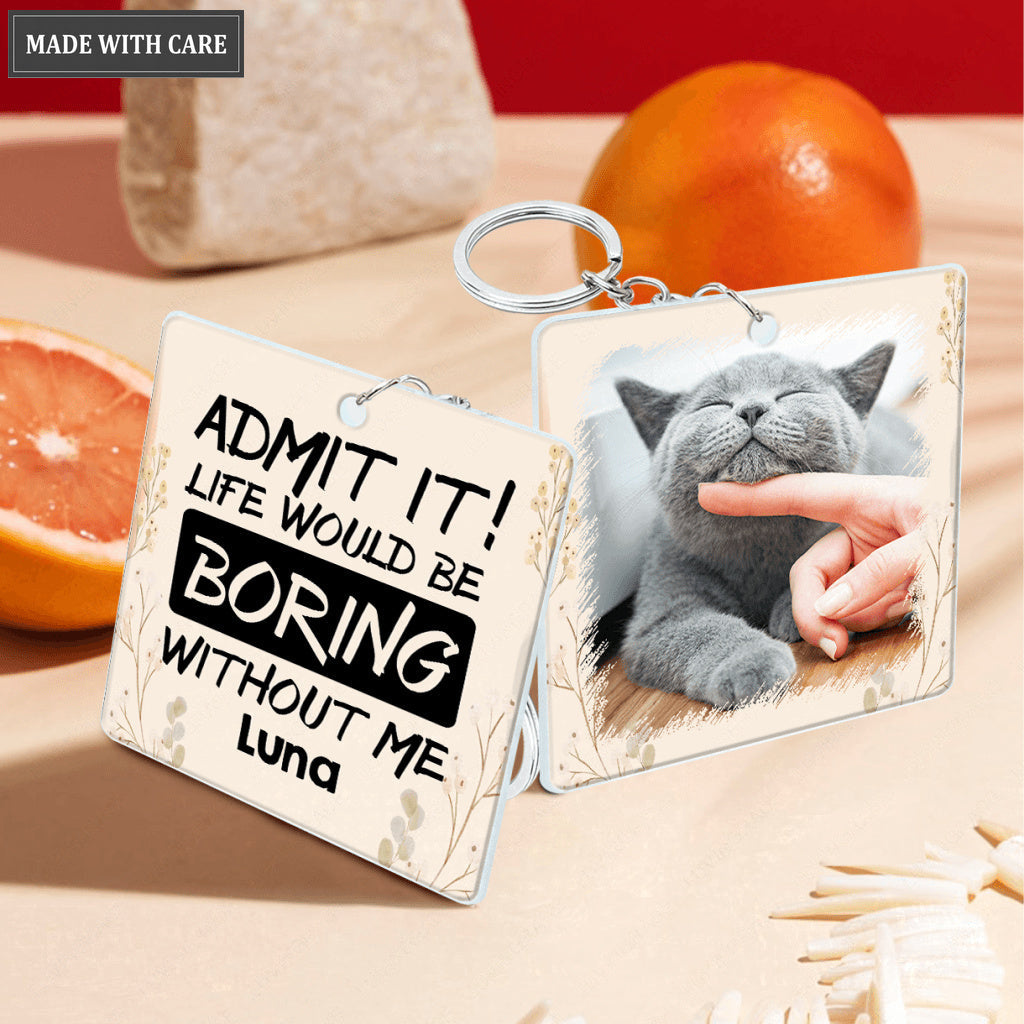 02 Dear Dad/Mom, Funny Pet Gift - Personalized Custom Acrylic Keychain