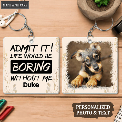 02 Dear Dad/Mom, Funny Pet Gift - Personalized Custom Acrylic Keychain