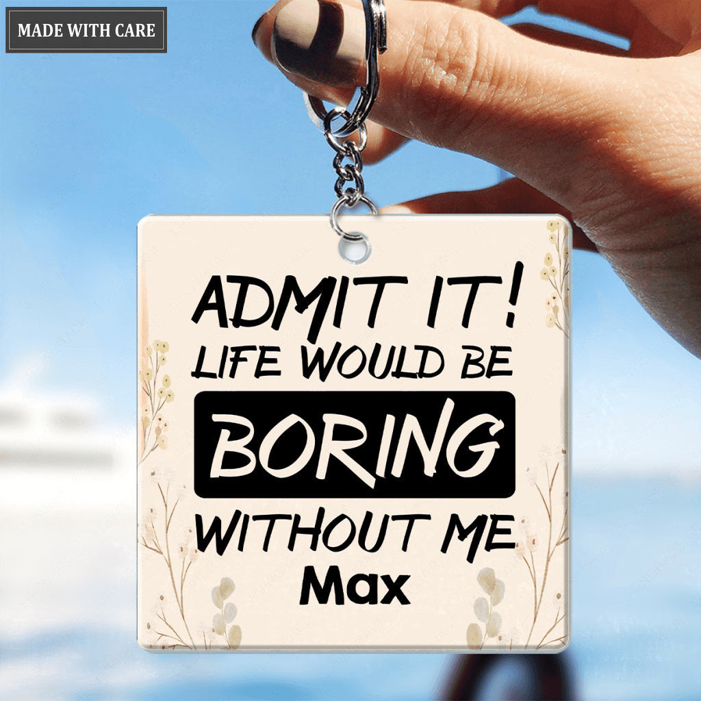 02 Dear Dad/Mom, Funny Pet Gift - Personalized Custom Acrylic Keychain