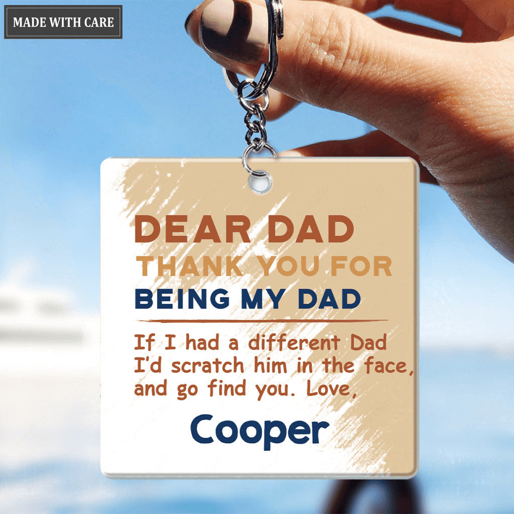 03 Dear Dad/Mom, Funny Pet Gift - Personalized Custom Acrylic Keychain