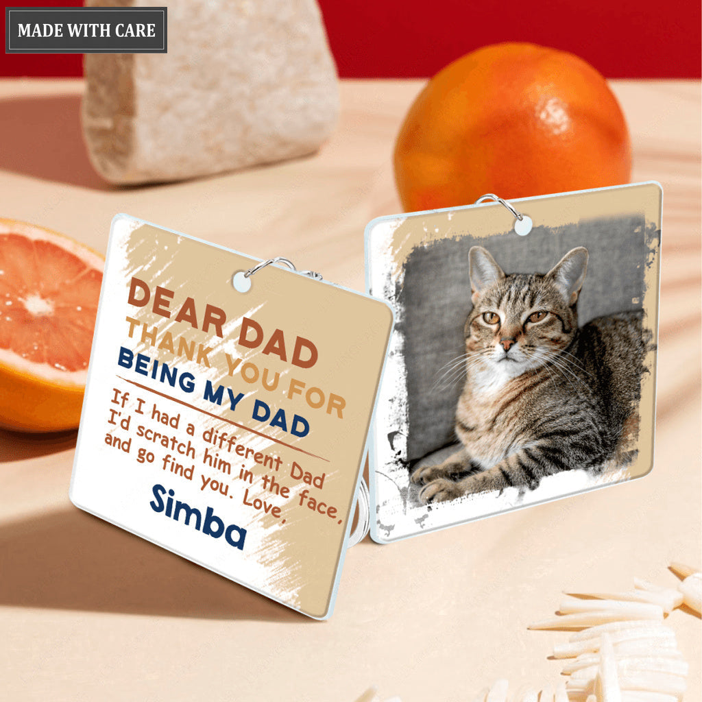 03 Dear Dad/Mom, Funny Pet Gift - Personalized Custom Acrylic Keychain