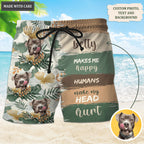 Dogs make me happy - Personalized Custom Unisex Hawaiian Shirt