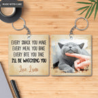 Every Snack You Make I'll Be Watching You - Personalized Custom Acrylic Keychain