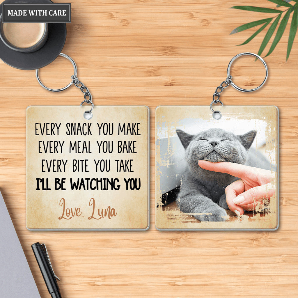 Every Snack You Make I'll Be Watching You - Personalized Custom Acrylic Keychain