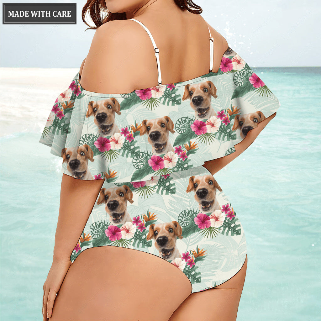 Special Pattern Custom Face Photo Bikini Swimsuit
