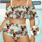 Special Pattern Custom Face Photo Bikini Swimsuit