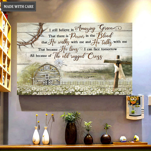 Barn And Flowers I Can Face Tomorrow Wall Art