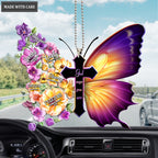 Pansies Butterfly God Says You Are Ornament