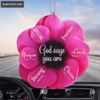 Pink Anemone Flower God Says You Are Ornament