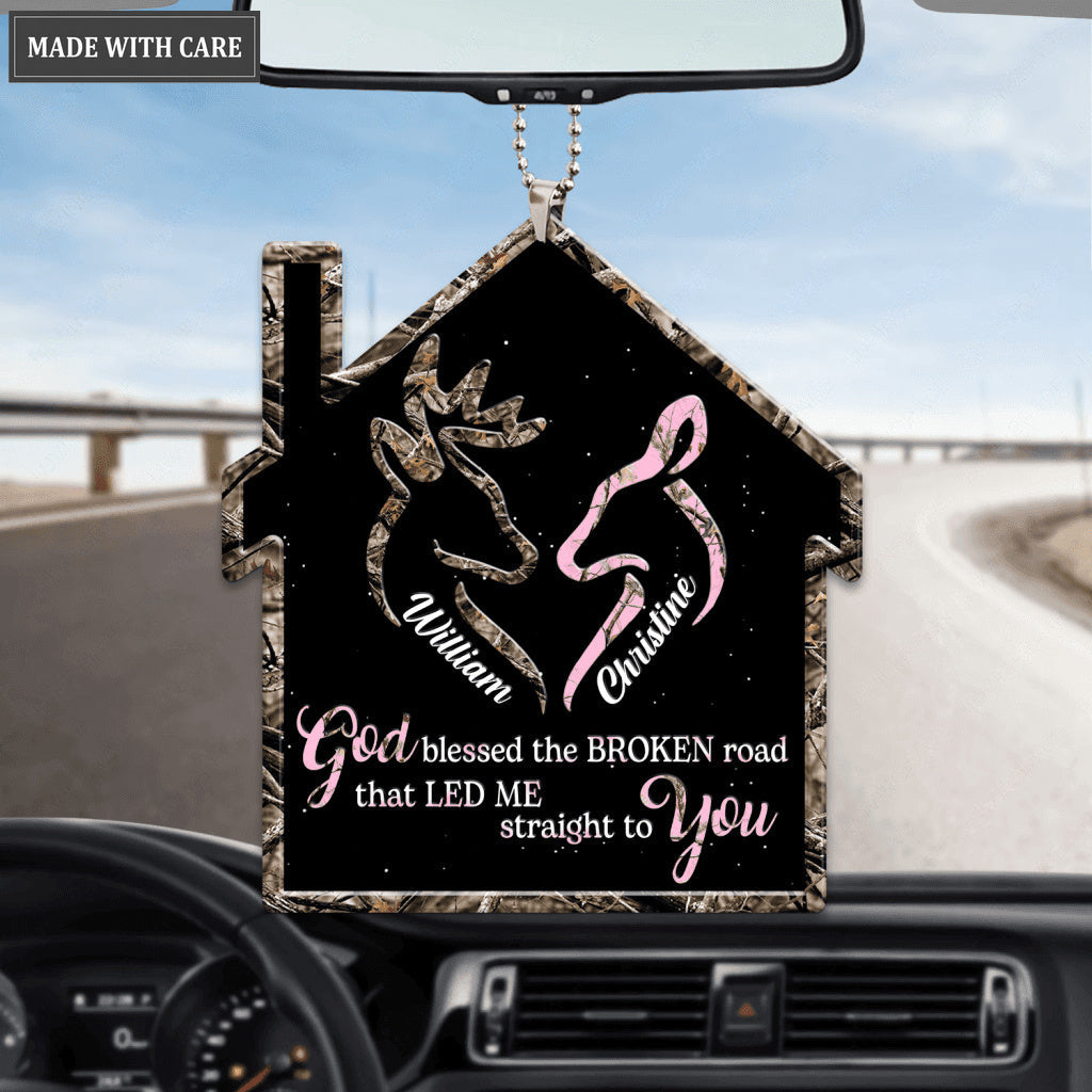 Sweet Home Of Buck And Doe Personalized Ornament