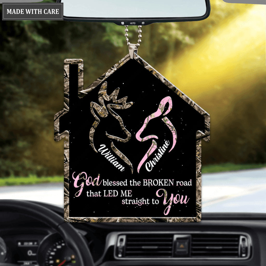 Sweet Home Of Buck And Doe Personalized Ornament