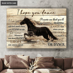 Give Faith A Fighting Chance Black Horse Wall Art