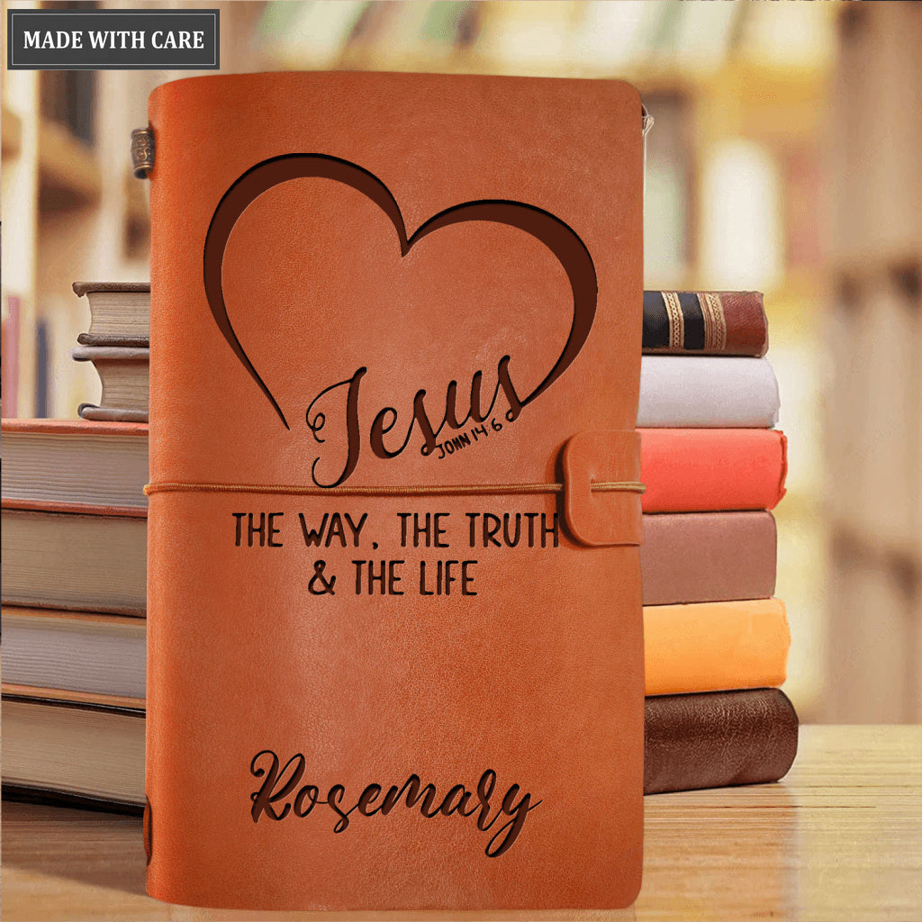 Jesus The Way The Truth And The Life Personalized Vintage Journal