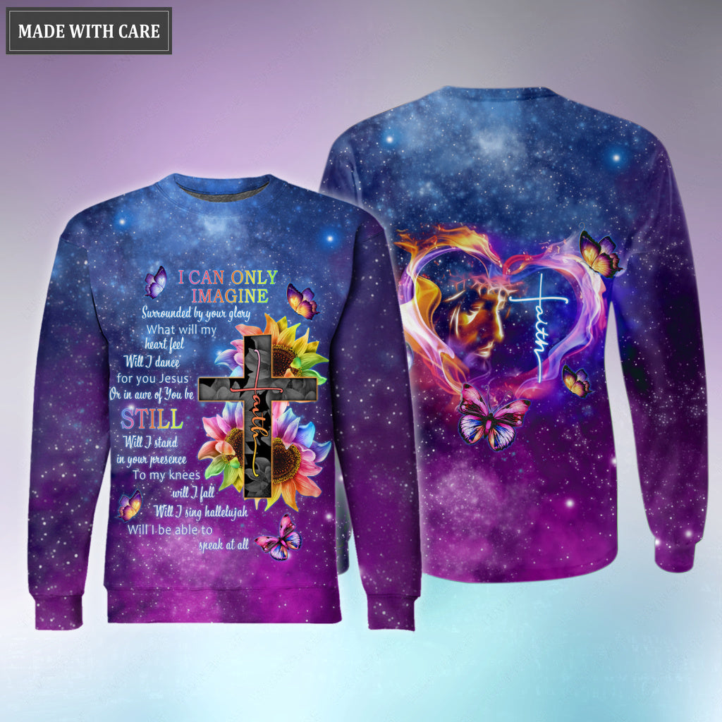 Surrounded By Your Glory Rainbow Sunflower Cross Hoodie