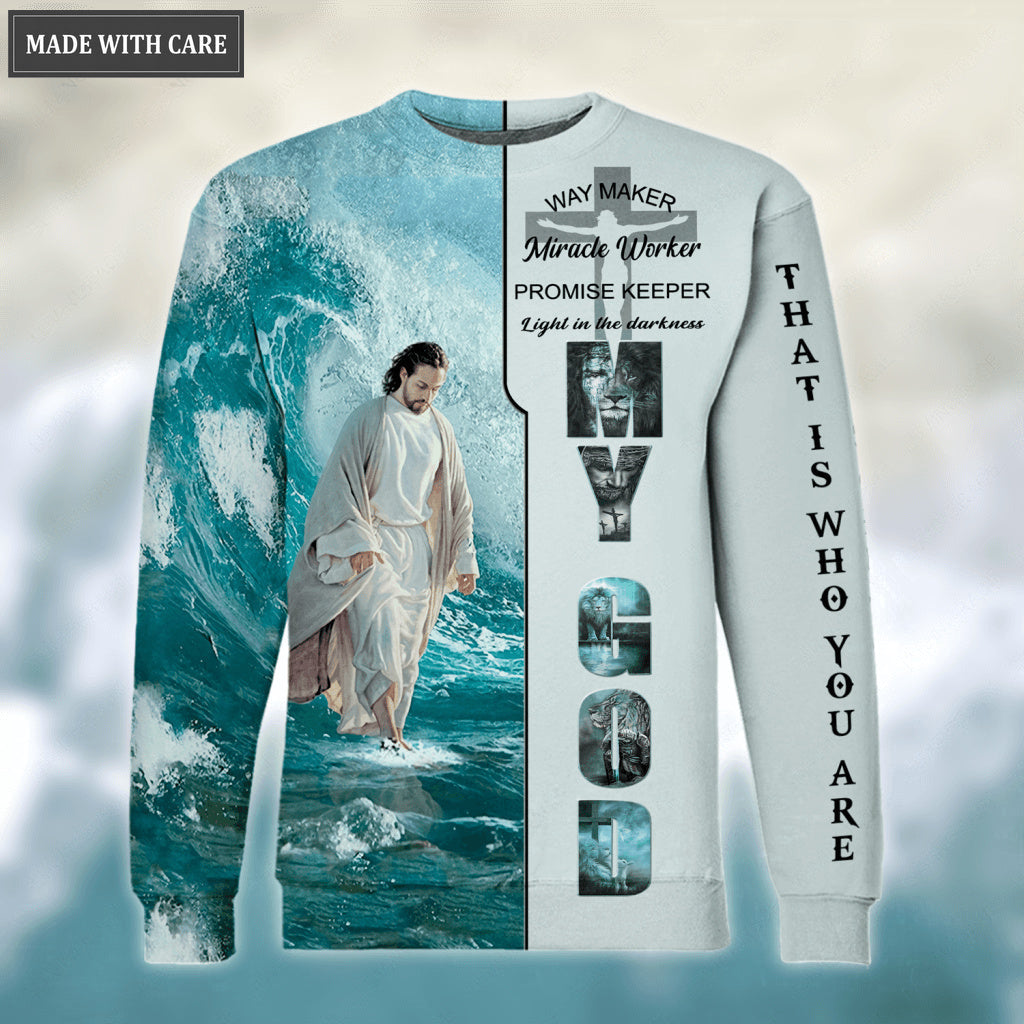 Way Maker Miracle Worker Promise Keeper My God Hoodie
