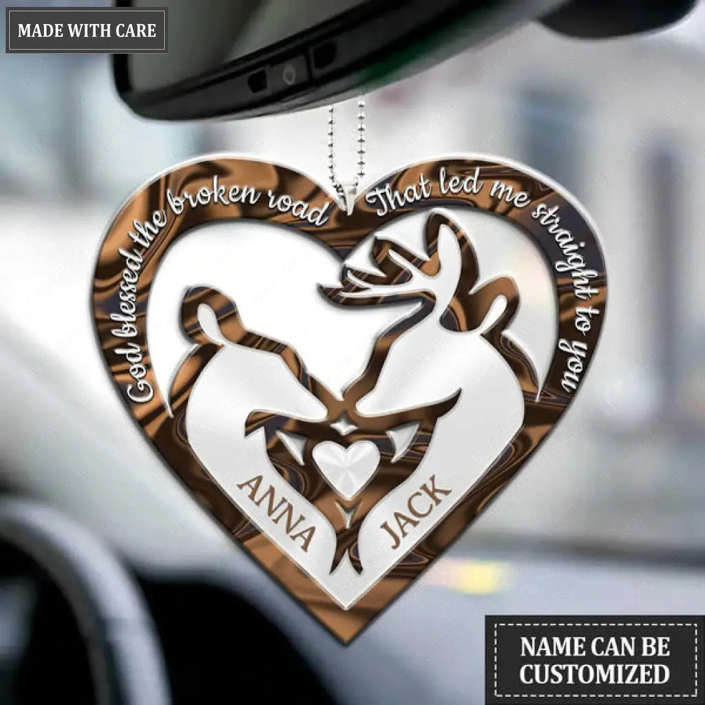 Collection Of Deer Couple Personalized Ornament