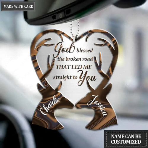 Collection Of Deer Couple Personalized Ornament