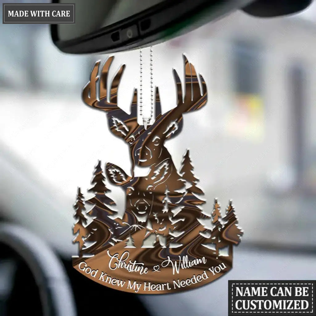 Collection Of Deer Couple Personalized Ornament
