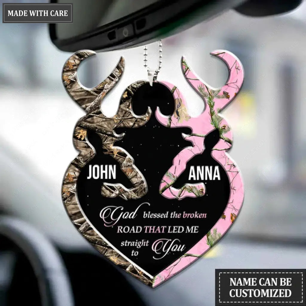 Collection Of Deer Couple Personalized Ornament