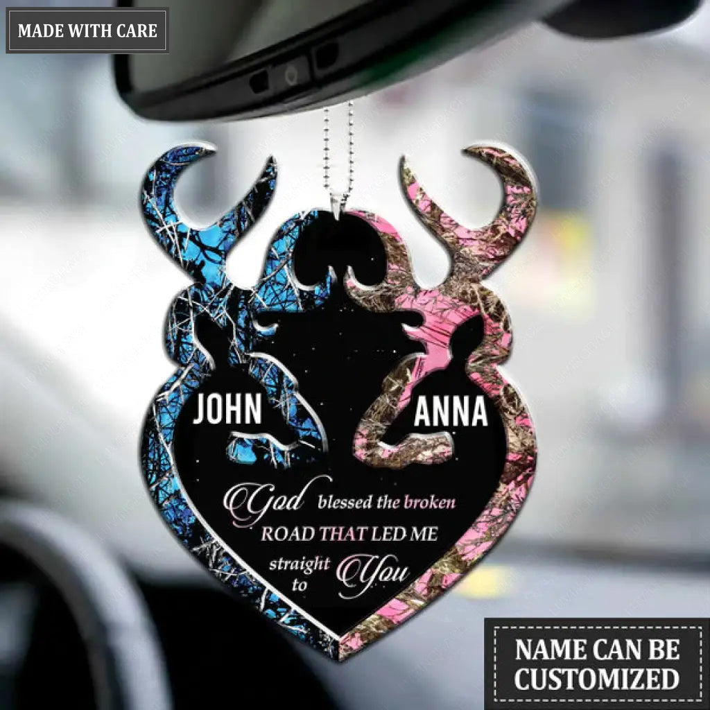 Collection Of Deer Couple Personalized Ornament