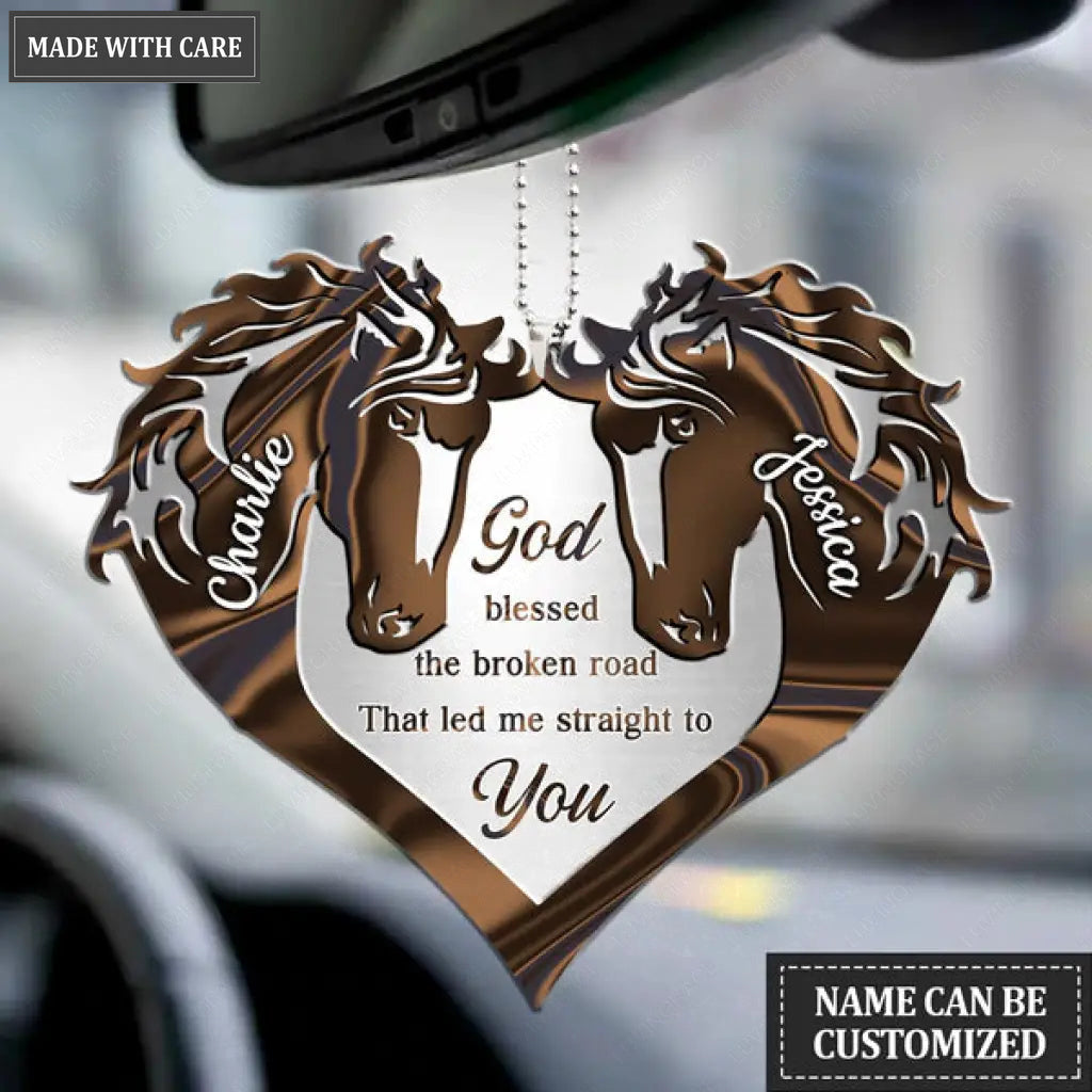 Collection Of Horse Couple Personalized Ornament