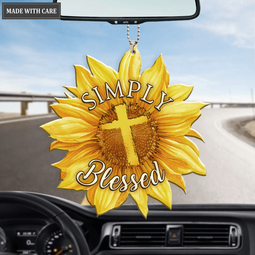 Simply Blessed Sunflower Ornament