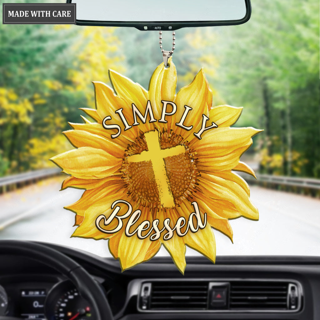 Simply Blessed Sunflower Ornament