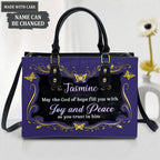 Faith Hope Joy Personalized Ladies High Quality Leather Handbag
