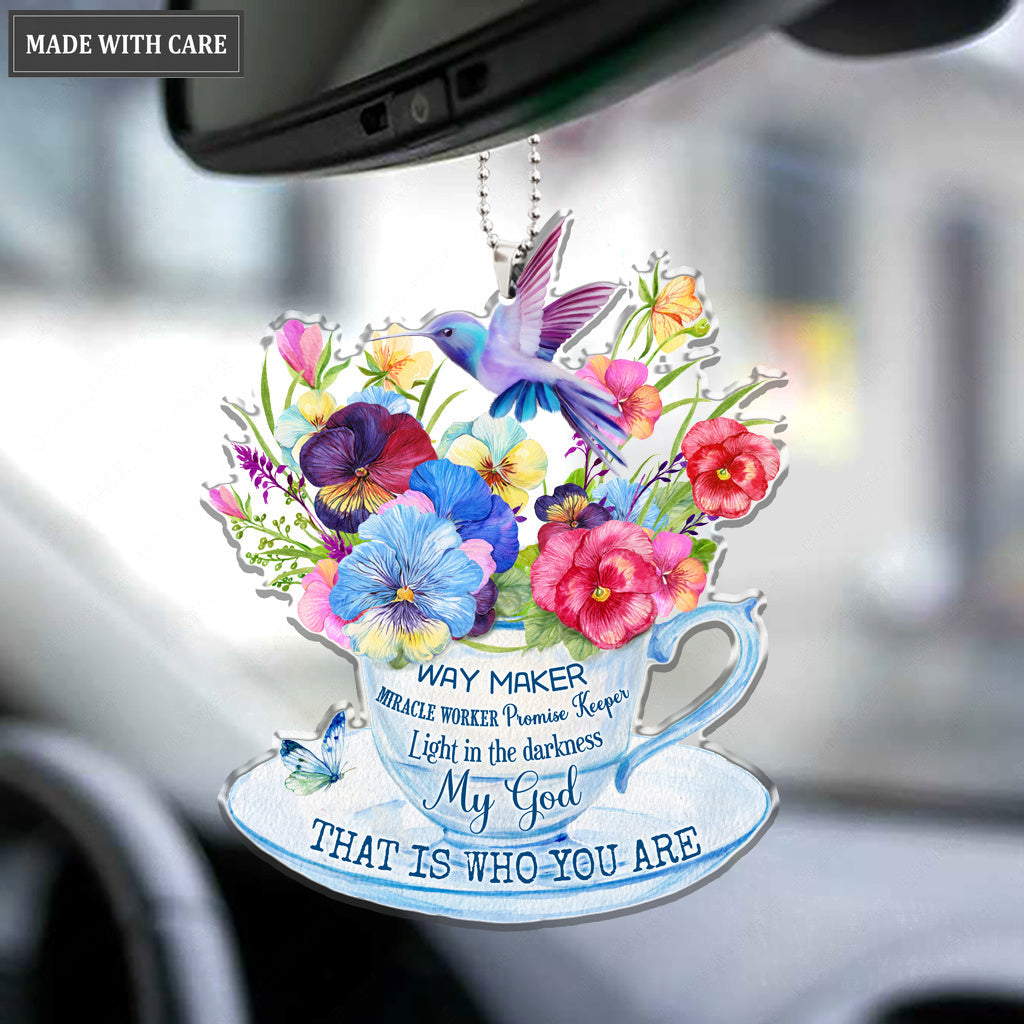 Floral Tea Cup Way Maker Ornament