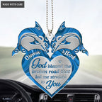 Lunvingrace M19 Dolphin Couple God Blessed Personalized Ornament