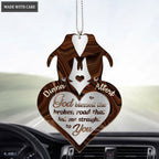 Luvingrace M18 Penguin Couple God Blessed Personalized Ornament