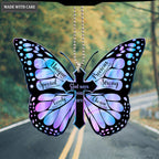 Hologram Butterfly God Says You Are Ornament