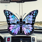 Hologram Butterfly God Says You Are Ornament