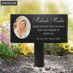 Those We Love Don't Go Away Personalized Memorial Plaque Stake