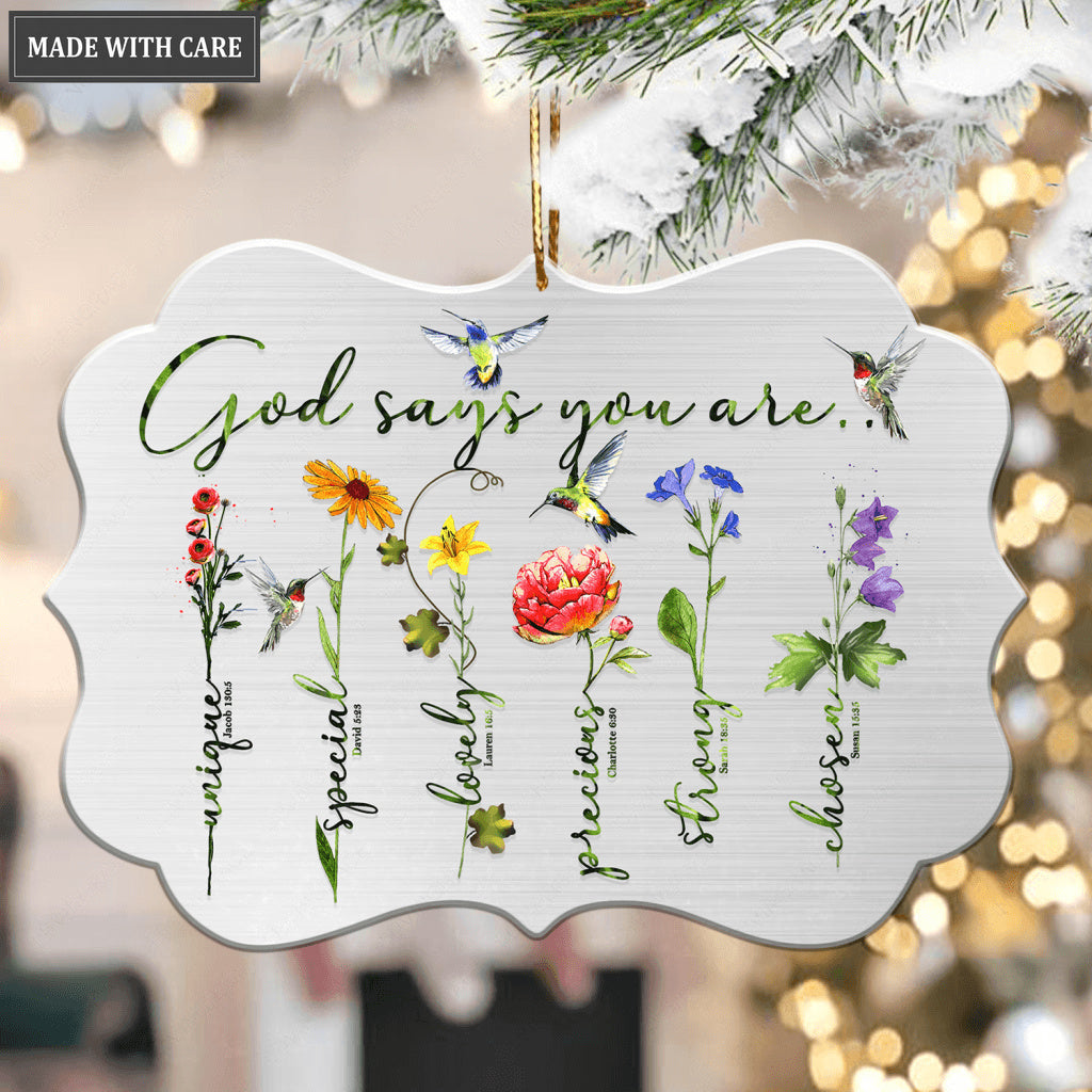 Flower God Says You Are Ornament