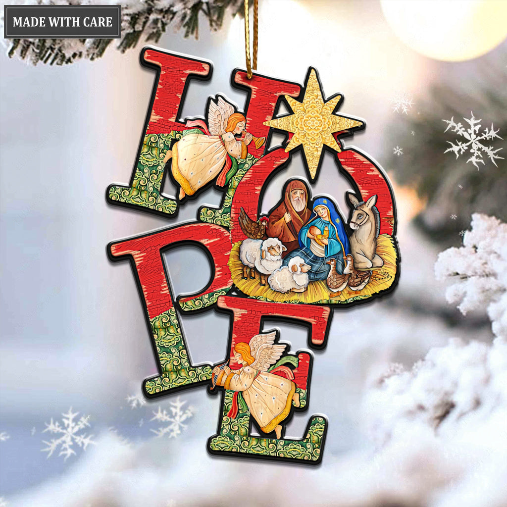 Hope Nativity Scene Ornament