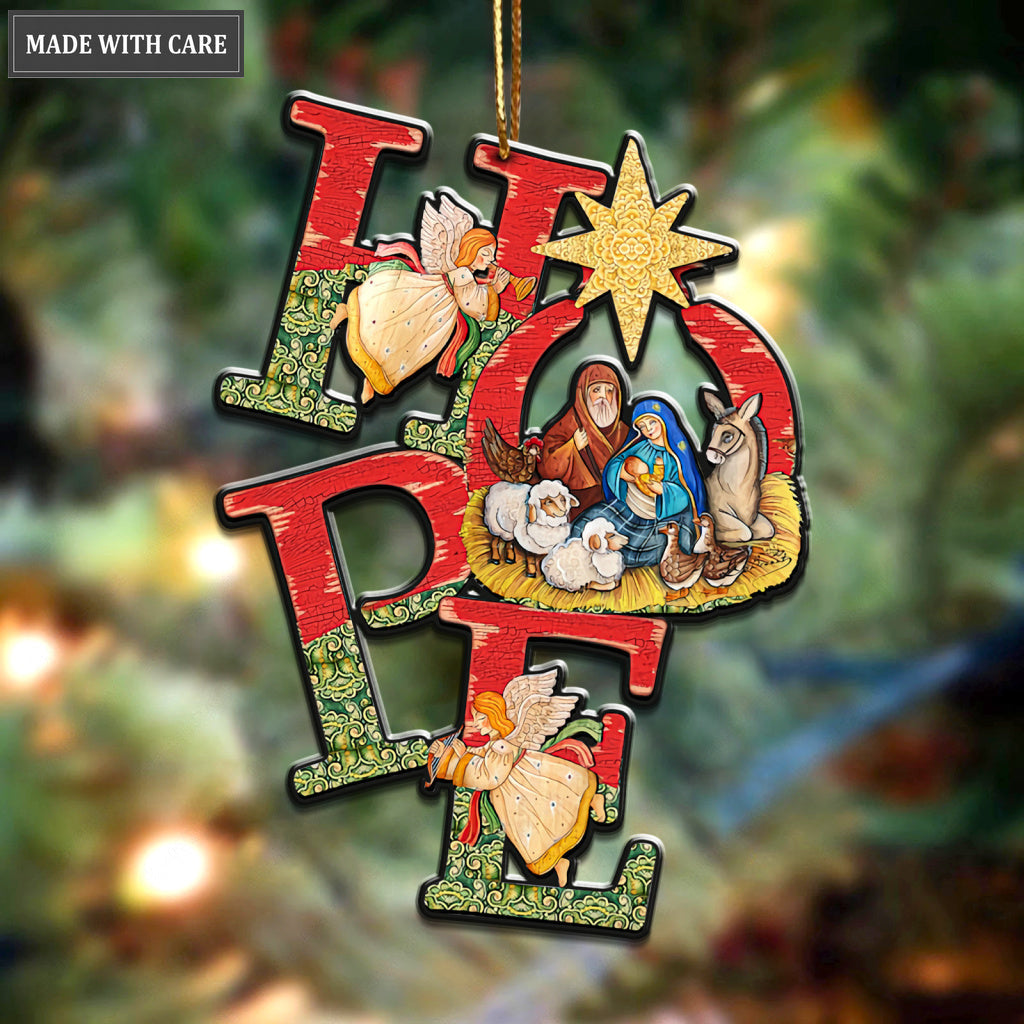 Hope Nativity Scene Ornament