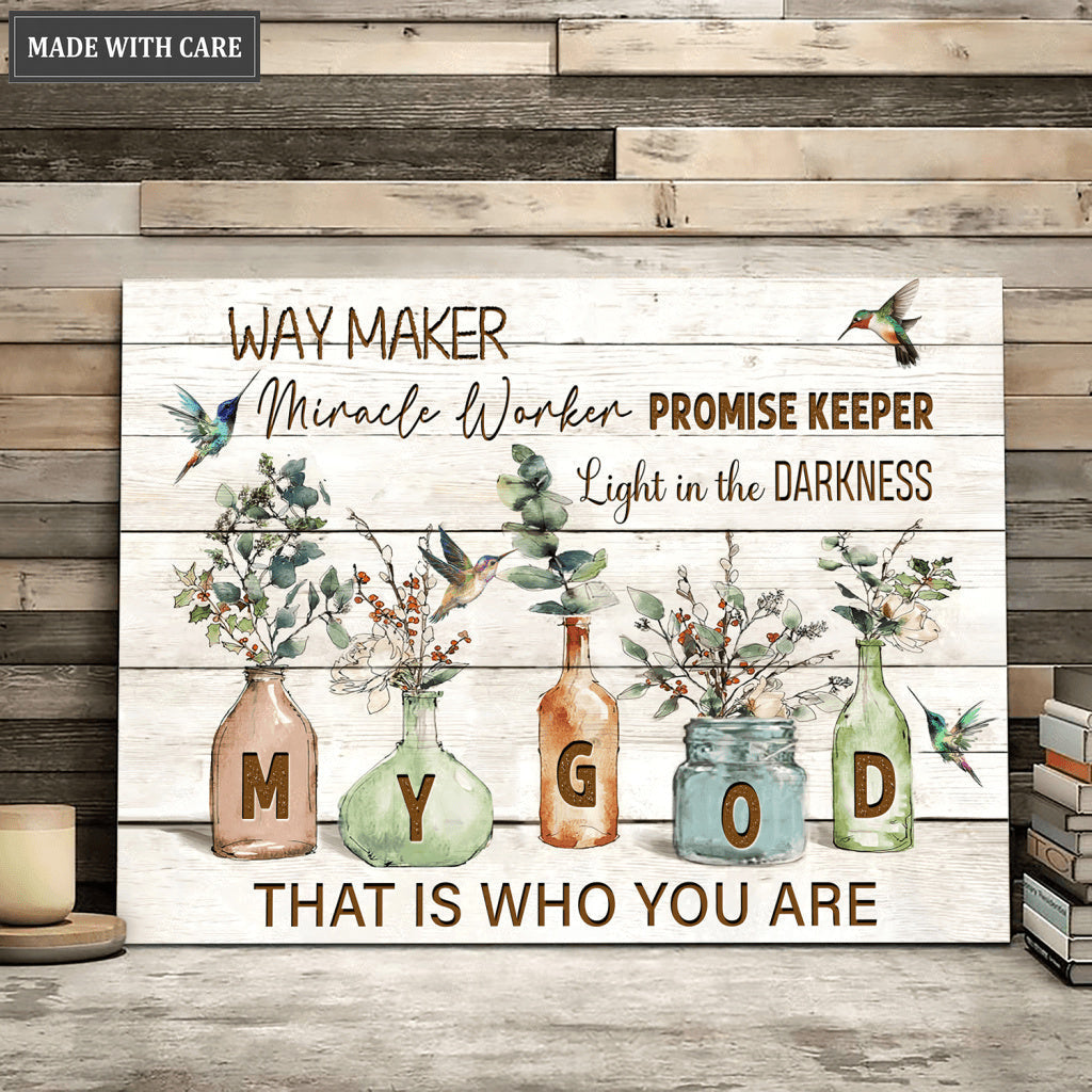 Way Maker Miracle Worker Promise Keeper Wall Art